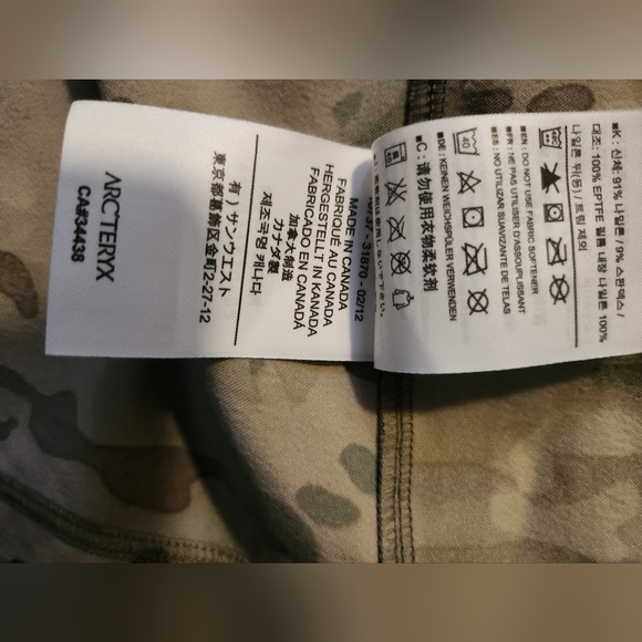 NWOT ARC'TERYX LEAF Men's Half Jacket MultiCam XL - Picture 2 of 4